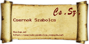 Csernok Szabolcs névjegykártya
